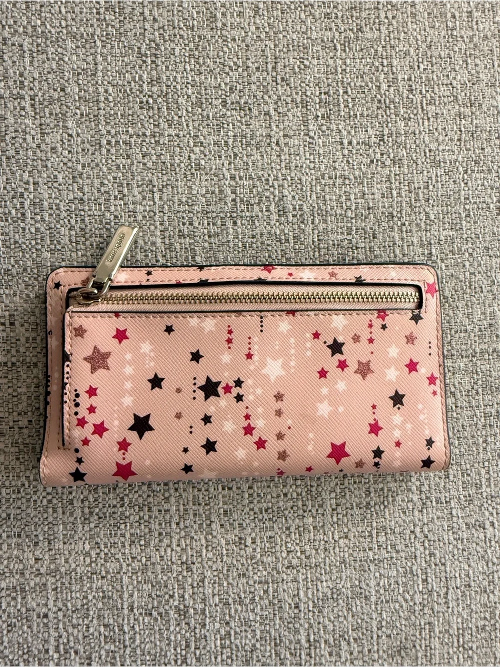 kate spade Pink Star Cascade Zip Around Wallet